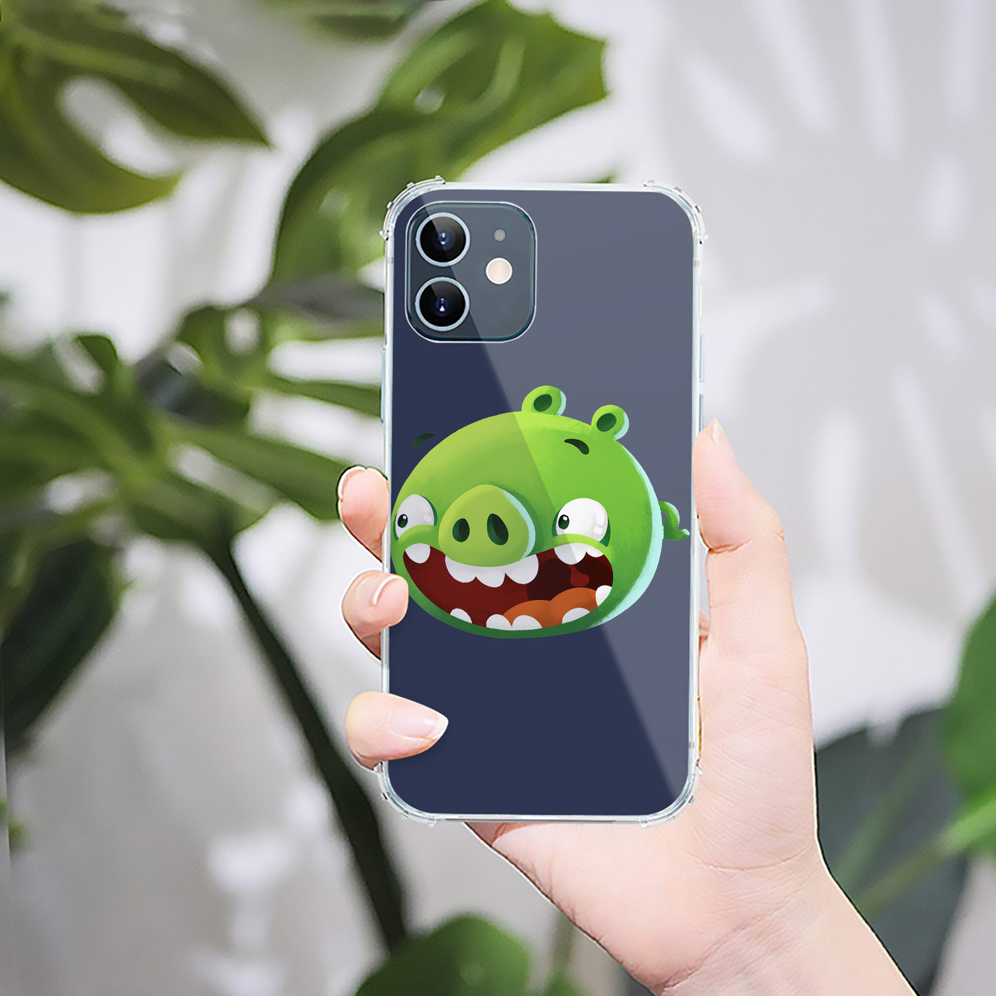 （画像用） Angry Birds アングリーバード 【iPhone 12シリーズ対応】透明スマホケース（クリアソフトケース）
